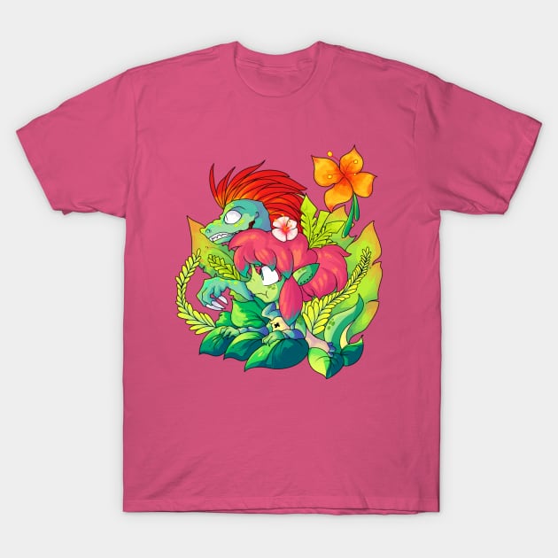 Raptor Girl T-Shirt by Yukipyro